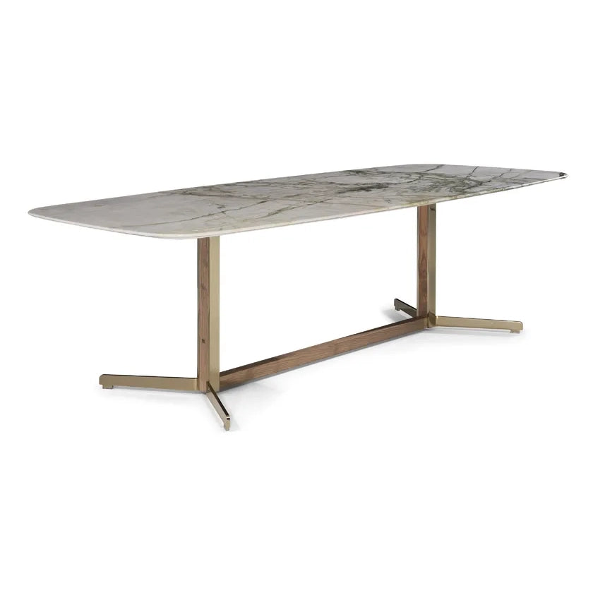 CAMPUS - Rectangular marble table