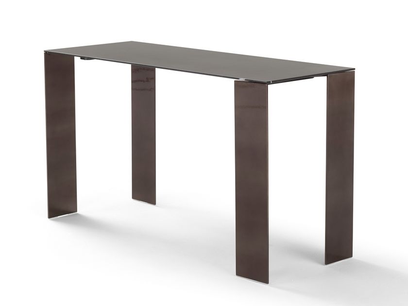 EXILIS - console table with metal sheet base