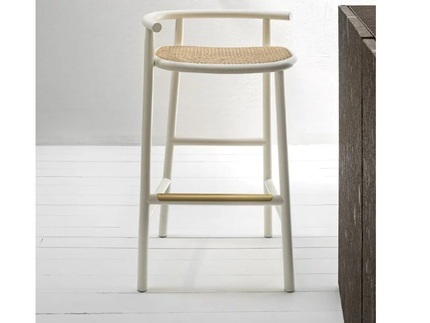 WIENER GTV DESIGN - SINGLE CURVE BARSTOOL WHITE