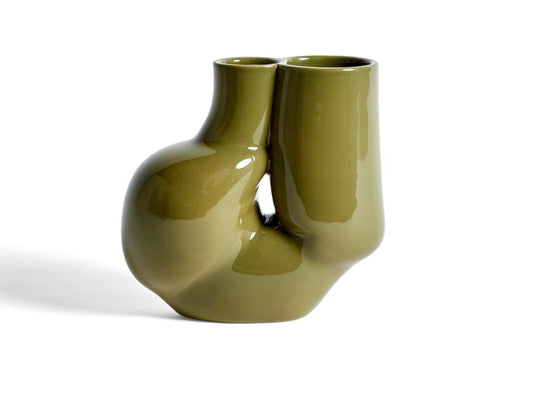 HAY - W&S VASE CHUBBY OLIVE GREEN