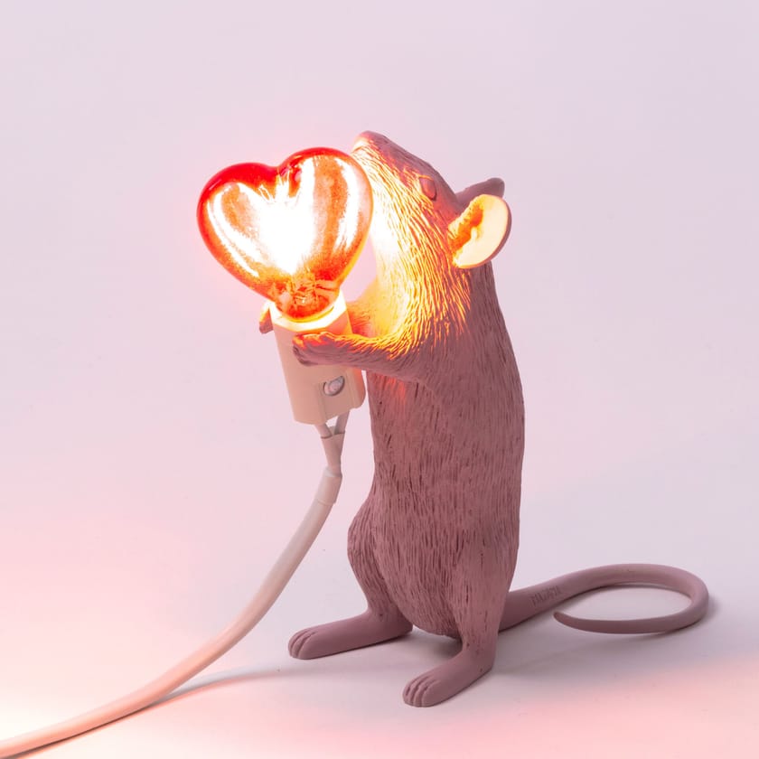 SELETTI - MOUSE LAMP LOVE EDITION