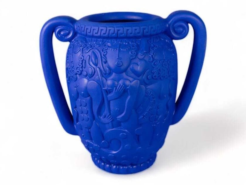 SELETTI - TERRACOTTA AMPHORA BLUE