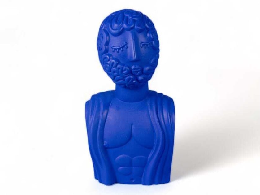 SELETTI - TERRACOTTA BUST MAN BLUE