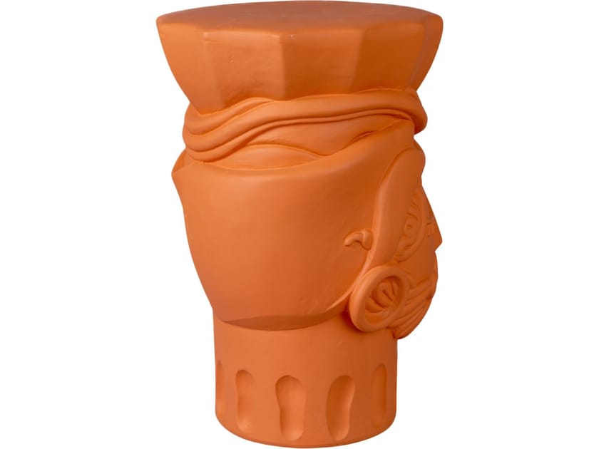 SELETTI - TERRACOTTA TESTA DI MORO MAN STOOL