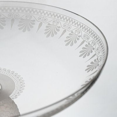 Baccarat Bowl and Vase with Etched Decoration, 1920-VDW-2031717