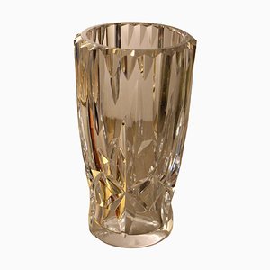 Baccarat Cut Clear Crystal Vase, 1970s-YF-1427633