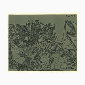 Bacchanale au Hibou - Linocut Reproduction After Pablo Picasso - 1962 1962-ZCI-761949