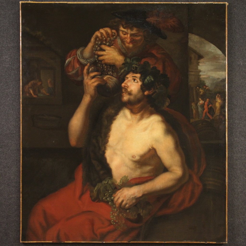 Bacchus and the Allegory of the Month of October, 1650, Oil on Canvas