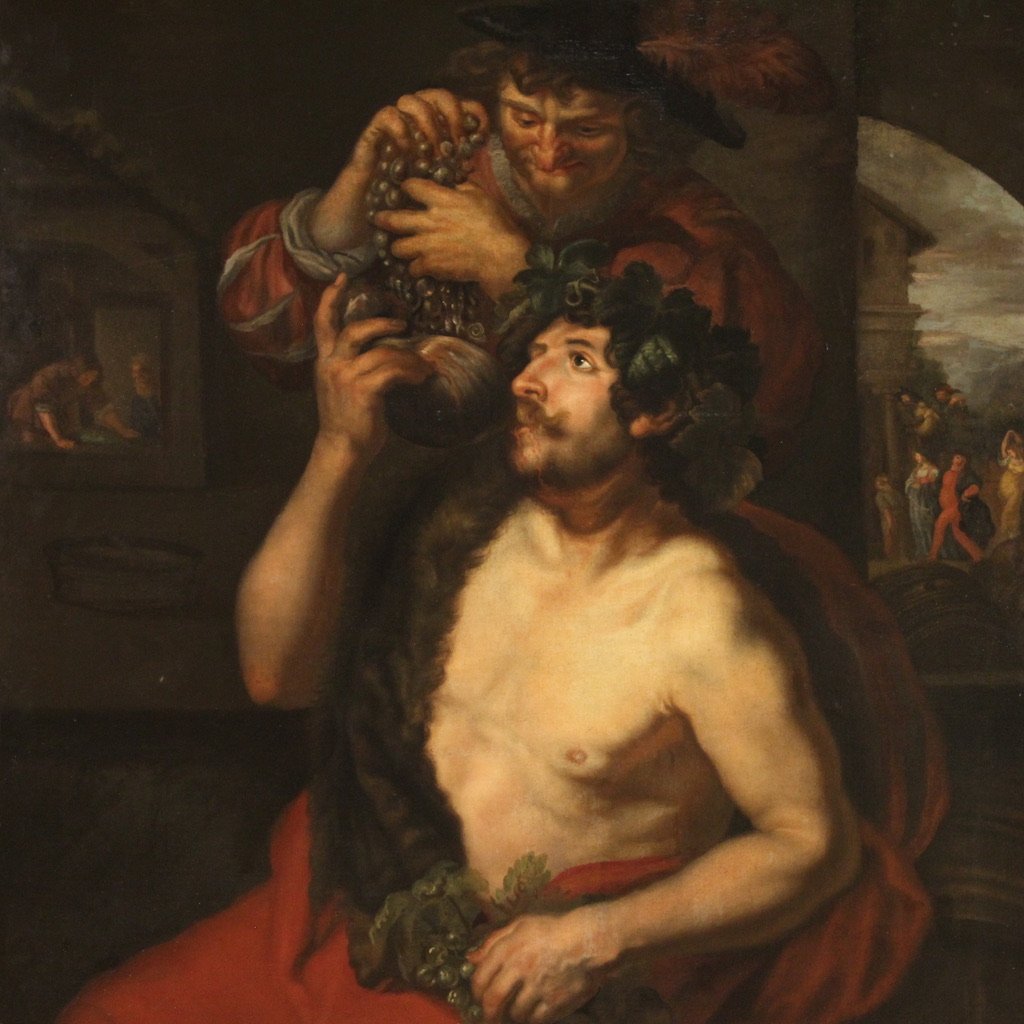 Bacchus and the Allegory of the Month of October, 1650, Oil on Canvas