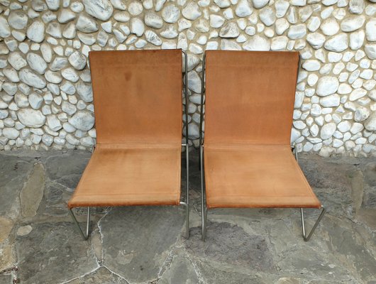 Bachelor Chairs & Ottoman by Verner Panton for Fritz Hansen, 1950s, Set of 3-ZM-979471