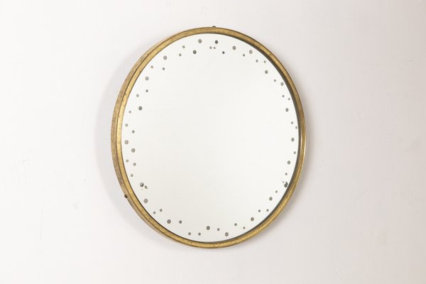 Backlit Mirror in Brass, 1950s-LMR-1279876