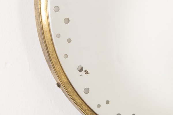 Backlit Mirror in Brass, 1950s-LMR-1279876