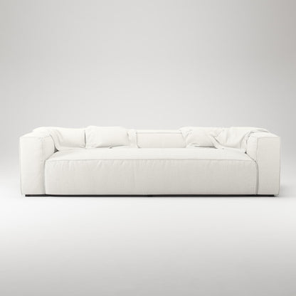 Decotique Grand 3-Seater Sofa Steam/White