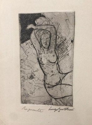 Bagnante - Etching by Luigi Bartolini - 1949 1949-ZCI-759035