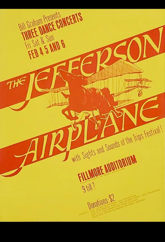 Bailey, Bill Graham Presents Jefferson Airplane, 1966, Lithograph