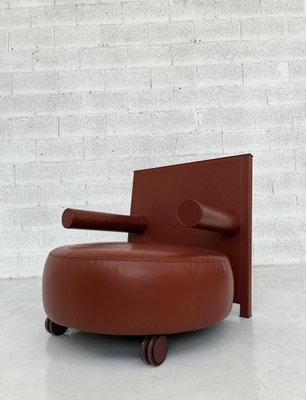 Baisity Leather Armchair by Antonio Citterio for B&B Italia, 1980s-RNN-1727140