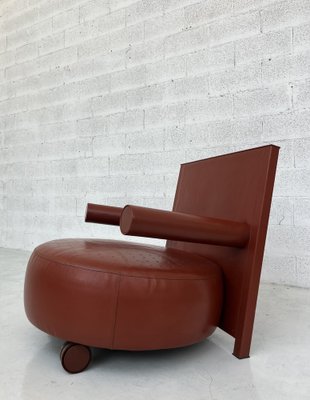 Baisity Leather Armchair by Antonio Citterio for B&B Italia, 1980s-RNN-1727140