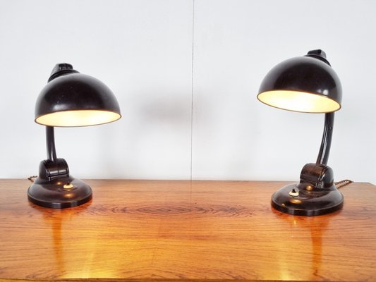 Bakelite 11126 Table Lamps by Eric Kirkman Cole, 1930s, Set of 2-IRH-1319130