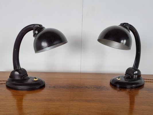 Bakelite 11126 Table Lamps by Eric Kirkman Cole, 1930s, Set of 2-IRH-1319130