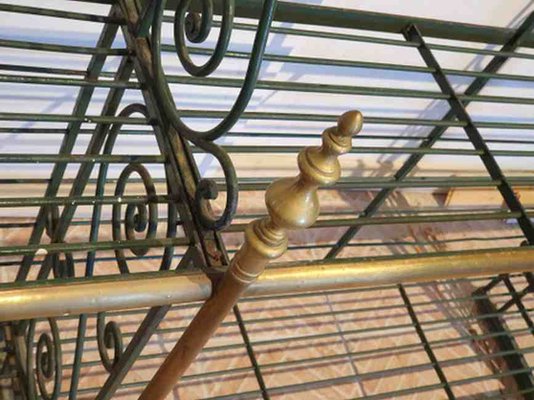 Bakers Shelf in Wrought Iron and Brass, 1900s-SIZ-1789180