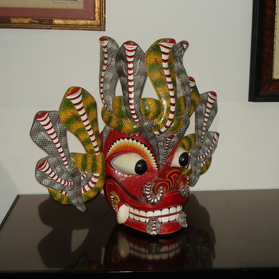 Balinese Barong Dance Mask Sculpture-YGE-961078