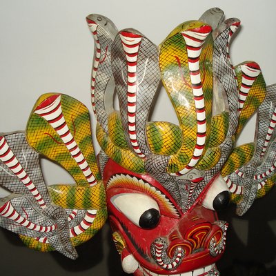 Balinese Barong Dance Mask Sculpture-YGE-961078