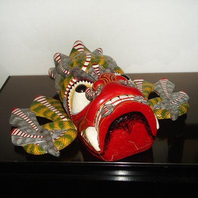 Balinese Barong Dance Mask Sculpture-YGE-961078