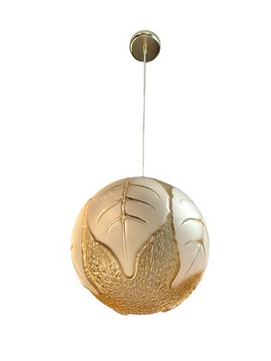 Ball Ceiling Lamp with Leaf Motif-FSD-1366916