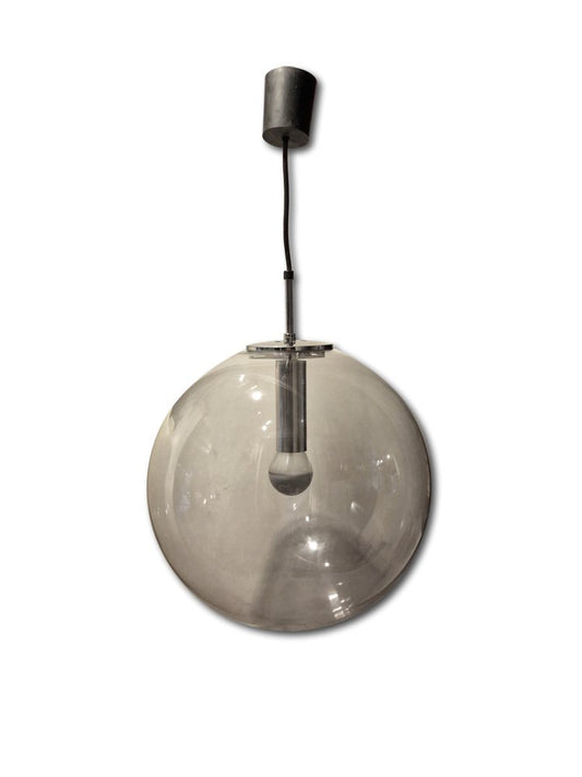 Ball Shaped Pendant Lamp from Glashütte Limburg, 1970s