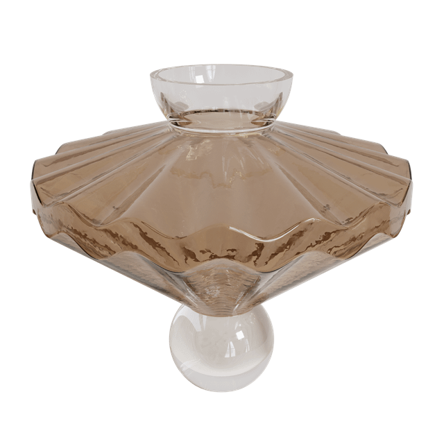 Decotique Eden Coffee Table Ø90 White Stone/ Dark Oak