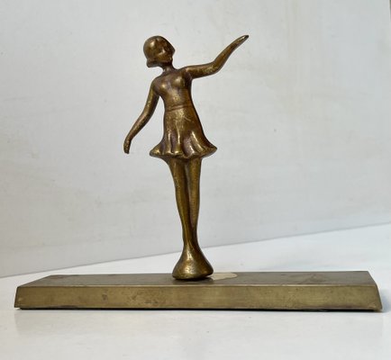 Ballerina Desk Figurine in Bronze, 1940s-LCR-1798997