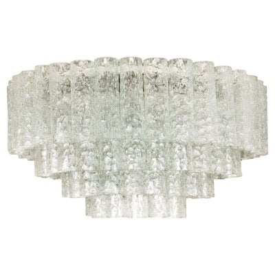 Ballroom Flush Mount with Glass Tubes from Doria, 1960s-VDW-1042584