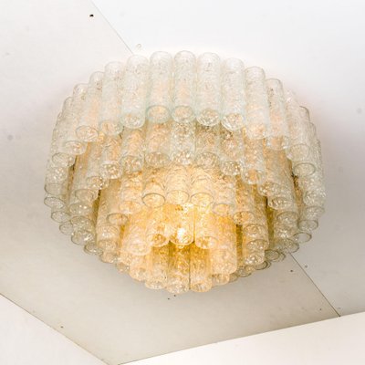 Ballroom Flush Mount with Glass Tubes from Doria, 1960s-VDW-1042584