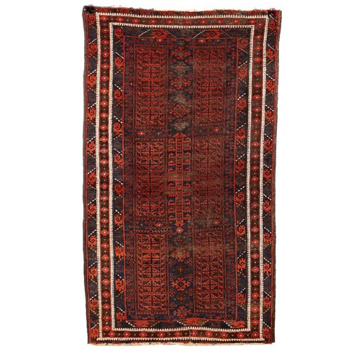 Baluchi Rug in Cotton & Wool