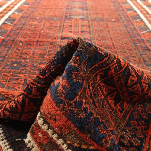 Baluchi Rug in Cotton & Wool