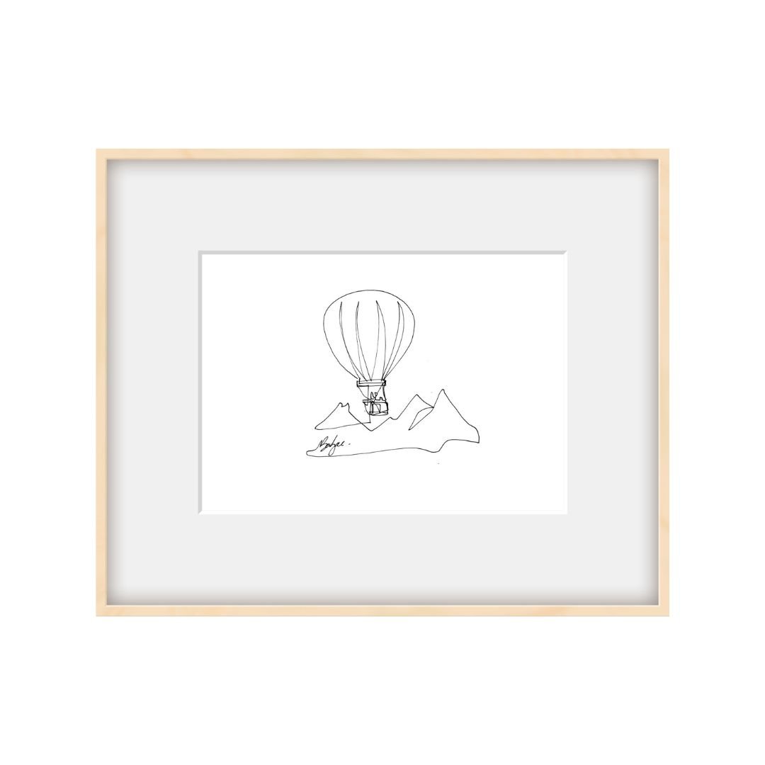 Balzac, Hot Air Balloon, 2023, Print