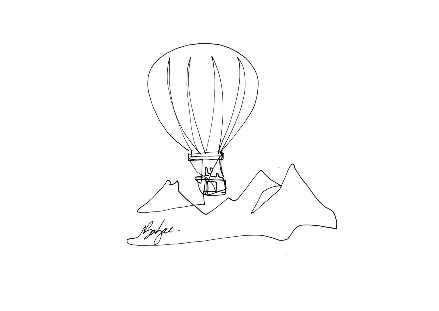 Balzac, Hot Air Balloon, 2023, Print