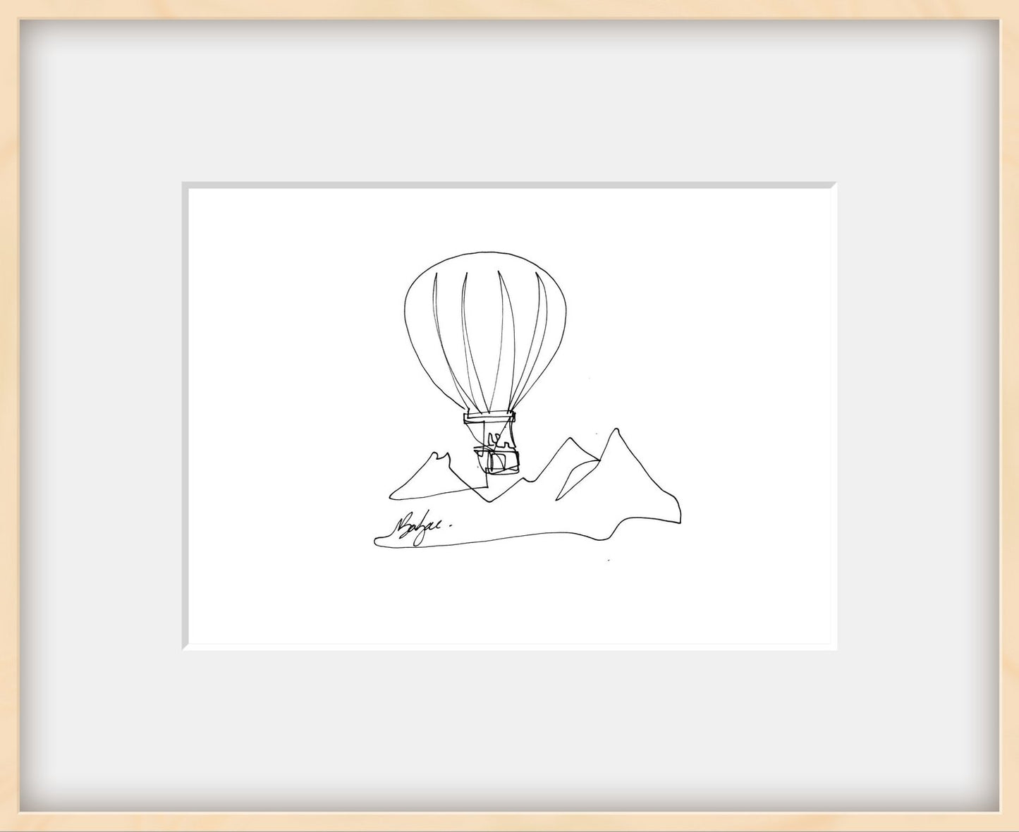 Balzac, Hot Air Balloon, 2023, Print