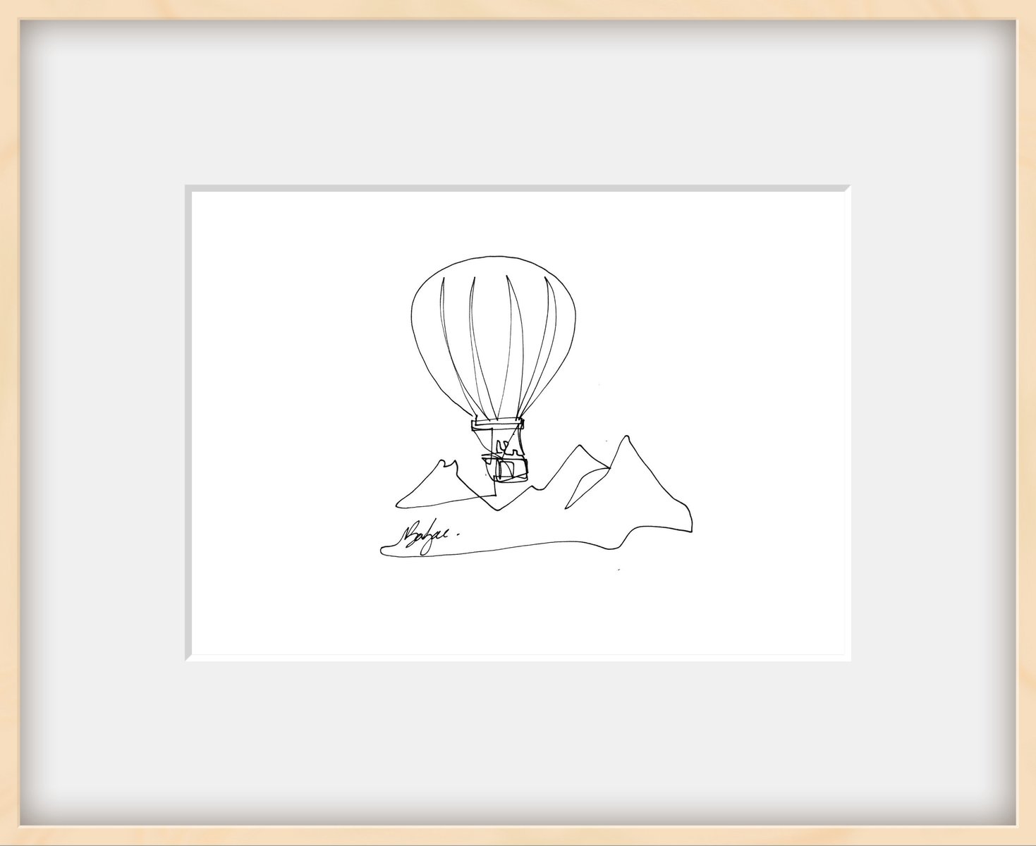 Balzac, Hot Air Balloon, 2023, Print