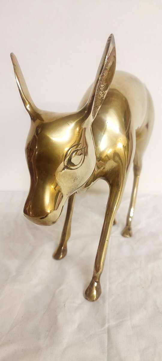 Bambi or Brass Fawn Sculpture, France, 1970s