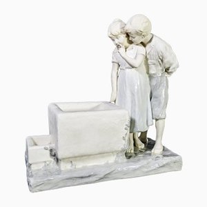 Bambini Alla Fontana Ceramic Sculpture from Franz Sautner-OJE-1255391