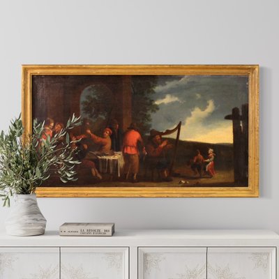 Bamboccianti School Artist, Genre Scene, 1650, Oil on Canvas, Framed-RP-1806067