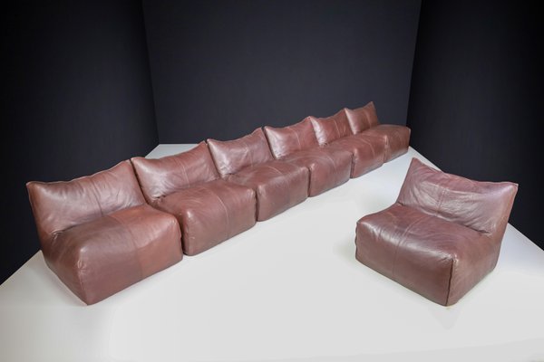 Bambole Chairs & Modular Sofa Set for B&b attributed to Mario Bellini, Italy 1970s, Set of 7-TRW-1719583