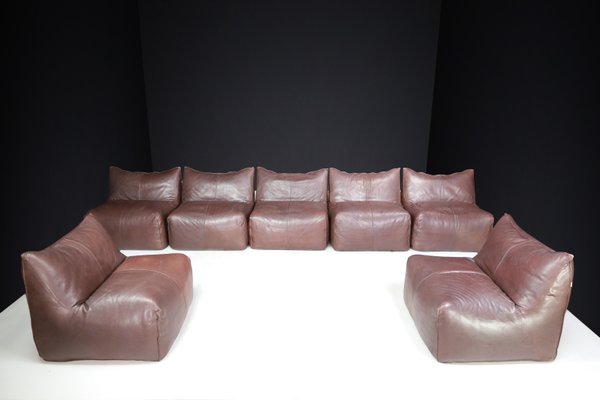 Bambole Chairs & Modular Sofa Set for B&b attributed to Mario Bellini, Italy 1970s, Set of 7-TRW-1719583