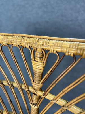 Bamboo and Rattan Armchair, Italy, 1950-ZST-1752620