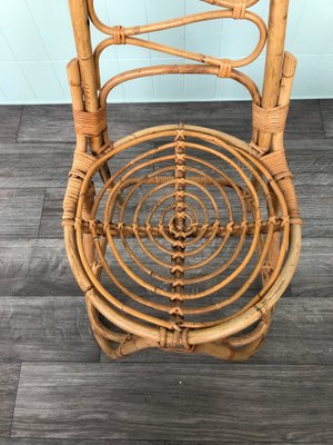 Bamboo and Rattan Chair, 1960s-FOV-1756061