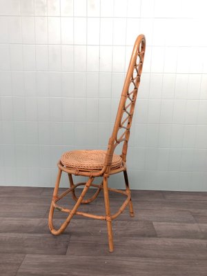 Bamboo and Rattan Chair, 1960s-FOV-1756061