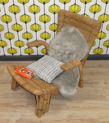 Bamboo and Rattan Lounge Chair from Arco, 1960s-AFE-1811823