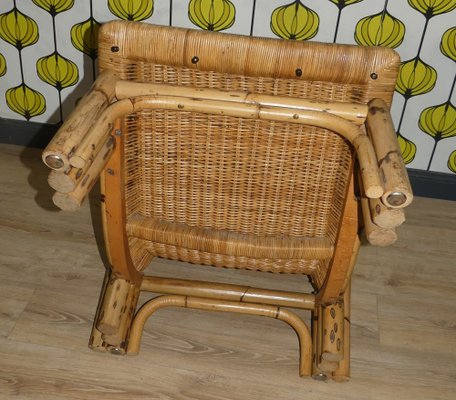 Bamboo and Rattan Lounge Chair from Arco, 1960s-AFE-1811823