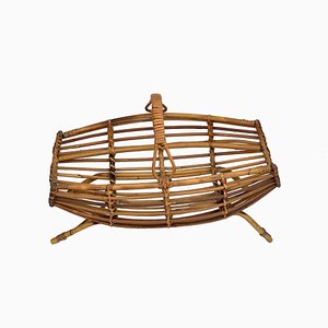 Bamboo and Rattan Magazine Rack by Franco Albini, 1960s-JDR-548062